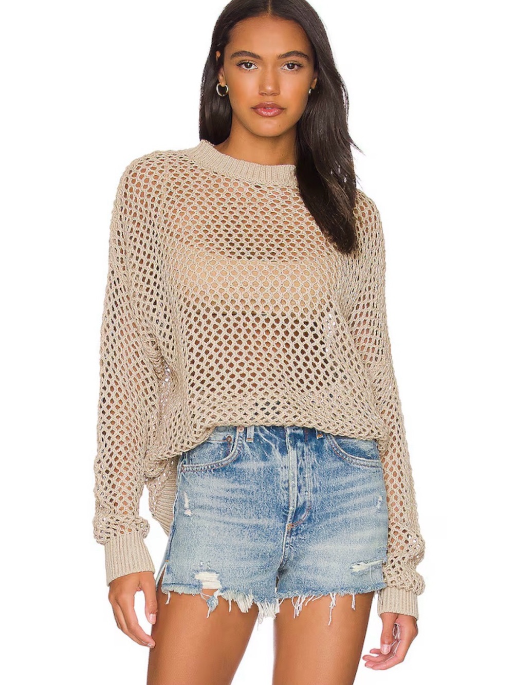 Beach Riot Hilary Sweater in Tan